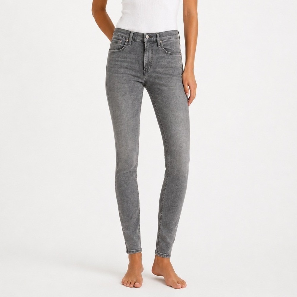 AGOLDE Sophie High Rise Skinny jeans in the Fame classic faded grey Size 28